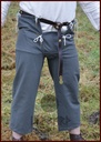 Mittelalterhose aus Wolle mit Nesteln, grau - Spätmittelalter Look von Mittelalter Shopping