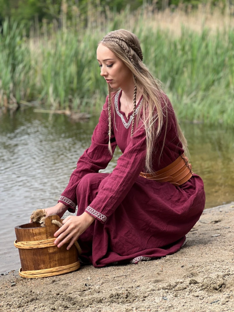 Wikingerkleid Tunika "Brigida" - Frühmittelalterliches Gewand Wikinger Kelten