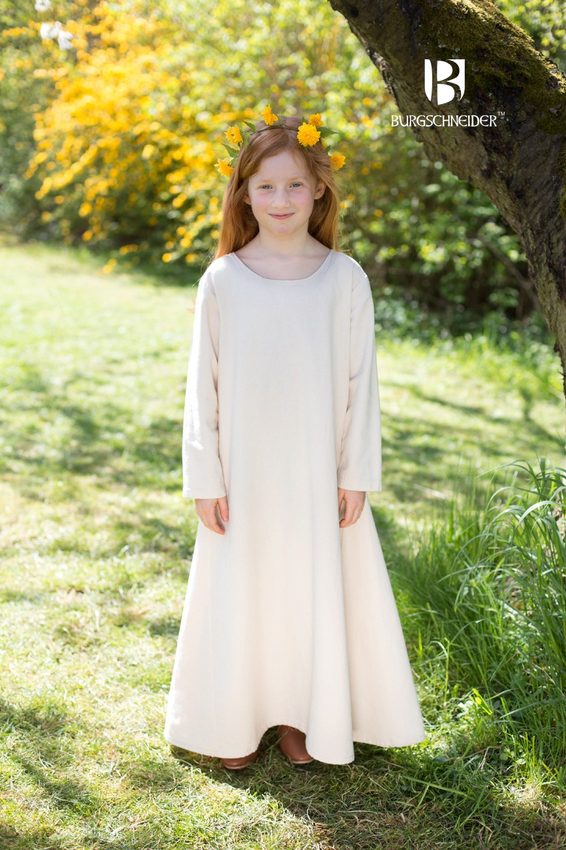 [32202-001] Kinderunterkleid Ylvi, natur -  Mittelalterliches vom Burgschneider (104)