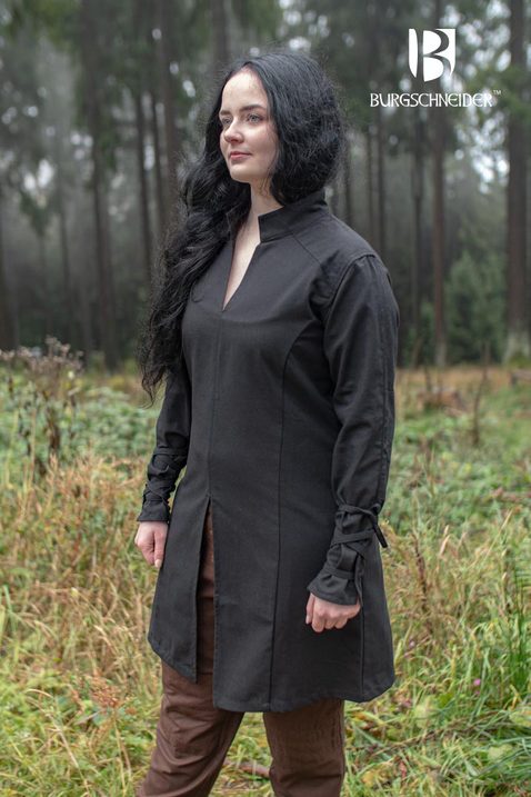 [35438-001] Tunika Theresa - Schwarz -  Mittelalterliches vom Burgschneider - Ranger Kollektion (S)