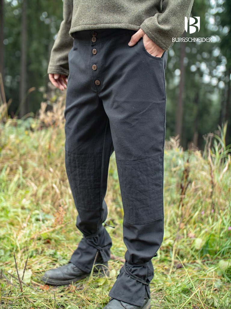 Hose Kergon, Schwarz - Mittelalterliches vom Burgschneider - Ranger Kollektion