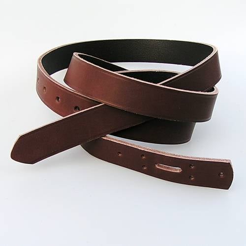 [11 La-Ro 3.br] Langer Gürtelrohling aus Kernleder 3,0  cm breit - 165 cm Länge für Mittelaltergürtel - 2 Farben (braun)