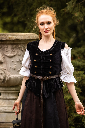 Uniform Miederweste aus Samt - Kostüme und Larp, Fantasy Gewandung