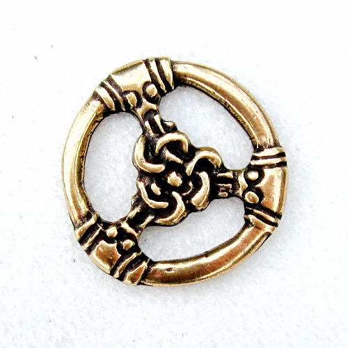 [5243-001] Wikinger-Riemenverteiler Gotland – Replik im Borrestil des 10. Jahrhunderts (silber)