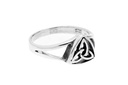 TALIESIN Ring aus Silber – Keltischer Damenring mit Knotenmuster 8 mm breit