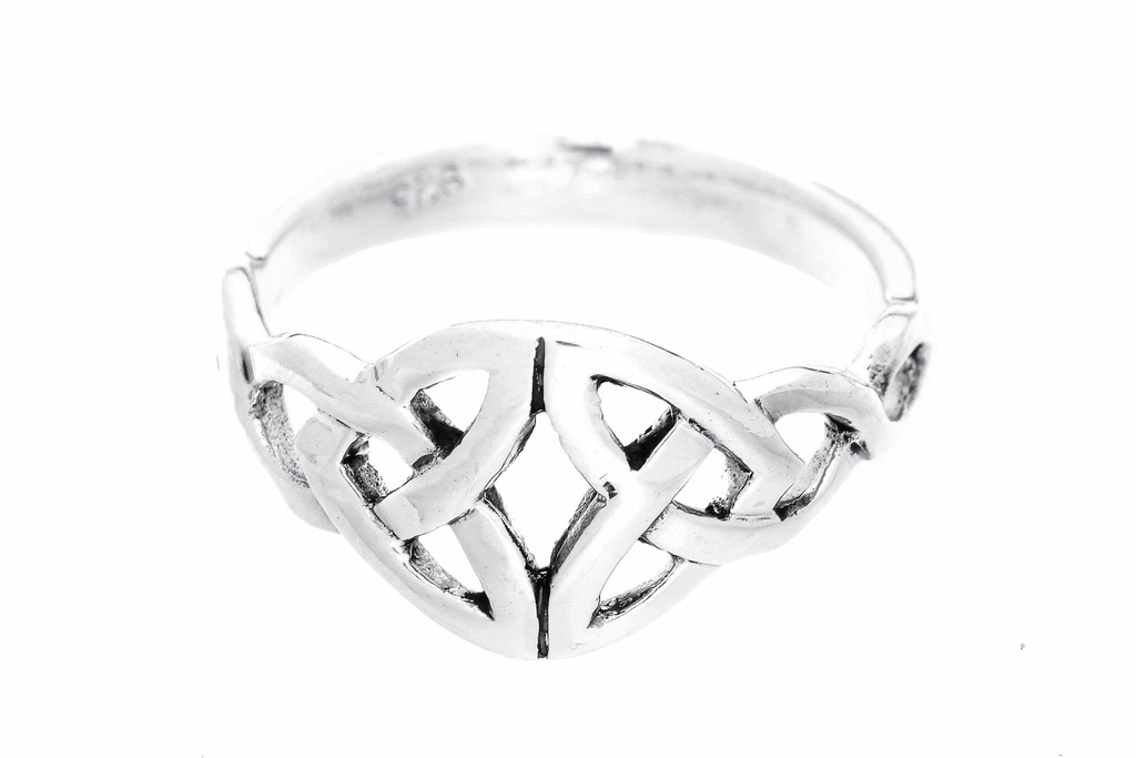 NARIYA Ring aus Silber – Keltischer Flechtring Damenring 8 mm breit
