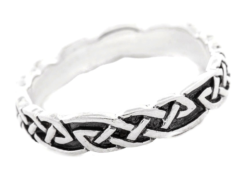 Keltischer Ring COLIN aus 925 Silber – 4 mm Freundschaftsring mit Unendlichkeits-Knoten