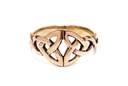 Irischer Damenring NARIYA aus Bronze – 9 mm Freundschaftsring mit keltischen Herzen