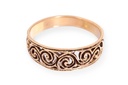 Keltischer Ring "Newgrange" aus Bronze – Spiralmuster inspiriert von irischen Kultstätten 6 mm 