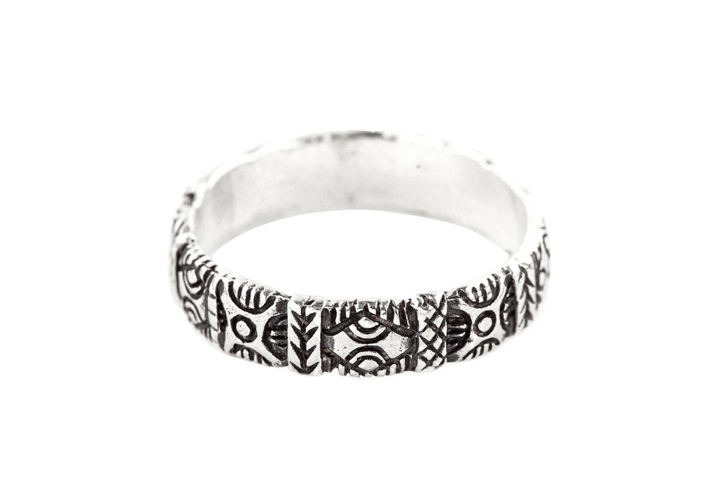 [WK-5108-2015-14 / 44] Ring Bandur aus Silber 925 – Skandinavischer Wikinger Bandring 5 mm schlicht (14 / 44)