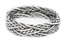 Ring Aron aus Silber 925 – Wikinger Bandring 5 mm geflochten