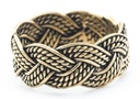 Wikinger Ring THORN aus Bronze – 9 mm Freundschaftsring mit traditionellem Zopfmuster
