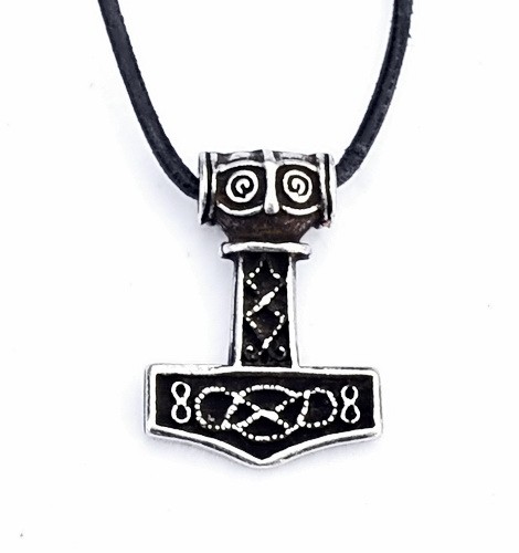 [00 Thor Kant 2.si] Anhänger 'Thorshammer Ödeshög 2' (silber)