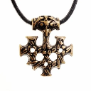 Wikinger Anhänger 'Hidensee Kreuz' - Accessoire, Schmuck für Mittelalter, LARP und Alltag