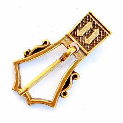 [09 Ma-S 15:C.si] Spätmittelalter-Schnalle - für 1,5 cm Gürtel (silber)