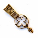 Spätmittelalter-Riemenende für 1,5 cm Gürtel