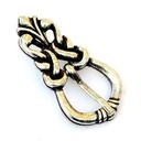 Schnalle Gotland 2 cm -Zubehör für mittelalterliche Gürtel für Reenactment und LARP