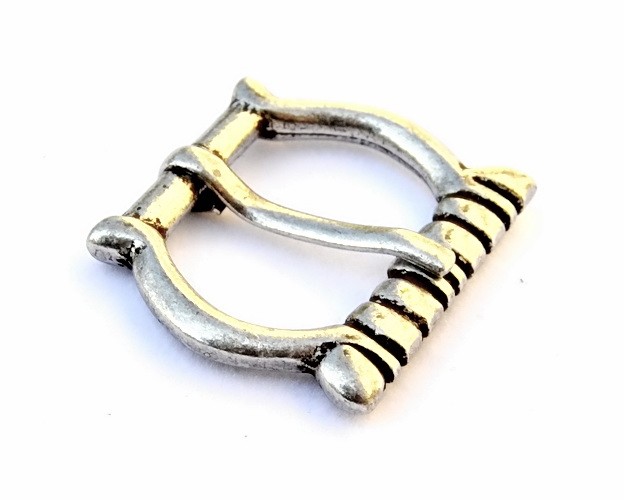 [09 Ma-S 2:B.me] Spätmittelalter-Schnalle - für 2 cm-Gürtel (bronze)