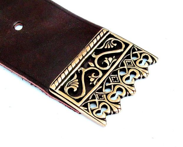 Riemenende van der Weyden - für 5,5 cm Gürtel