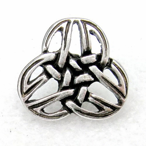[08 Ce-0 Triade.me] Zierniete „Triade klein“ (XS) – Keltisches Knotensymbol der Dreifalt (bronze)