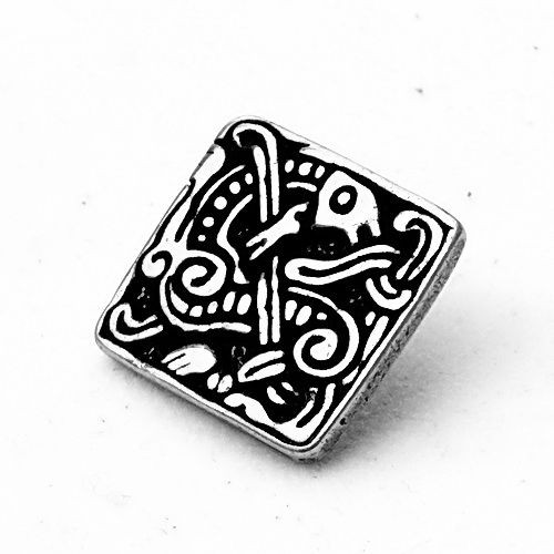[08 Wi-1 Mammen.me] Wikinger-Zierniete „Mammen“ (S) – Replik nach Originalfund aus Birka im Stil des 10. Jahrhunderts (bronze)