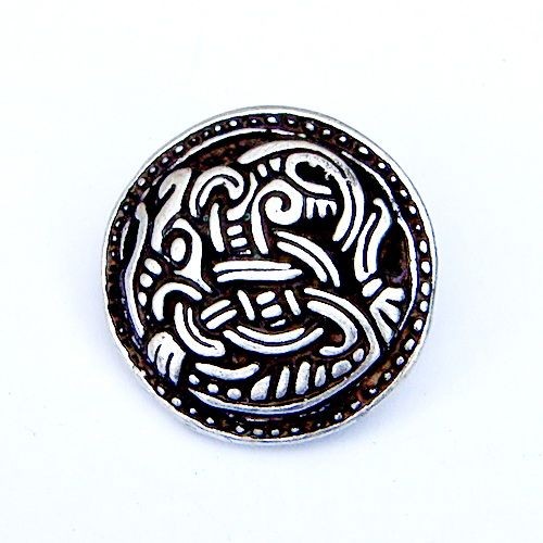 [08 Wi-1 Greiftier.me] S Zierniete Wikinger Greiftier -Zubehör für Gürtel und Lederarbeiten für Reenactment und LARP (bronze)