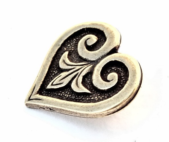 Wikinger-Taschenbeschlag „Herz“ / L – Magyarisch inspirierter Beschlag aus Birka