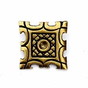 Zierniete Hochmittelalter – Quadratischer Beschlag für breite Gürtel (ca. 12. Jh.)