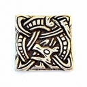 Wikinger-Zierniete Drache – Borrestil-Replik aus dem 9.–10. Jh. in quadratischer Form 