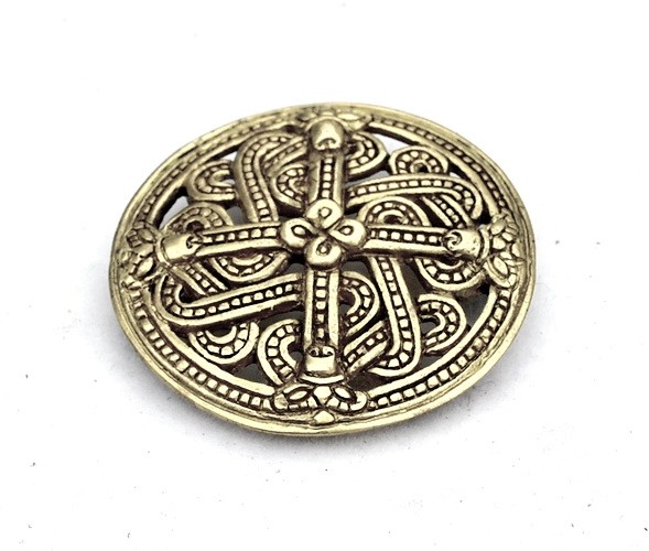 [08 Wi-4 Finn.me] Wikinger-Zierniete Finnland / XXL – Replik im Borrestil nach finnischem Originalfund des 10. Jahrhunderts (bronze)