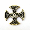 Beschlag Kreuz von Nevern / XXL – Zierniete nach dem normannisch-keltischen Steinkreuz von Wales 