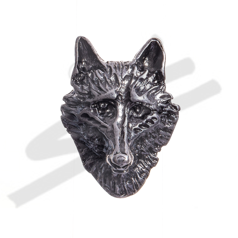 große Wolfskopf-Niete, alteisenfarben