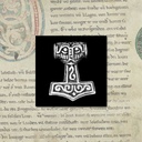 Thorshammer Mjölnir Anhänger 'Steinthor II' aus Silber 925 - Mittelalter, Larp, Reenactment Schmuck