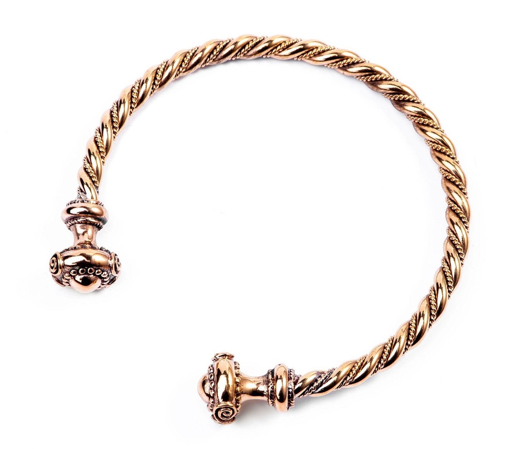 Keltischer Armreif NARISCA aus Bronze Ø 5,6 cm – Latènezeitlicher Frauenschmuck