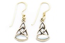 Schmuck Ohrhänger Aronwen Celtic Perlmutt 3,2 cm – Bronze – Keltische Ohrringe mit edler Symbolik