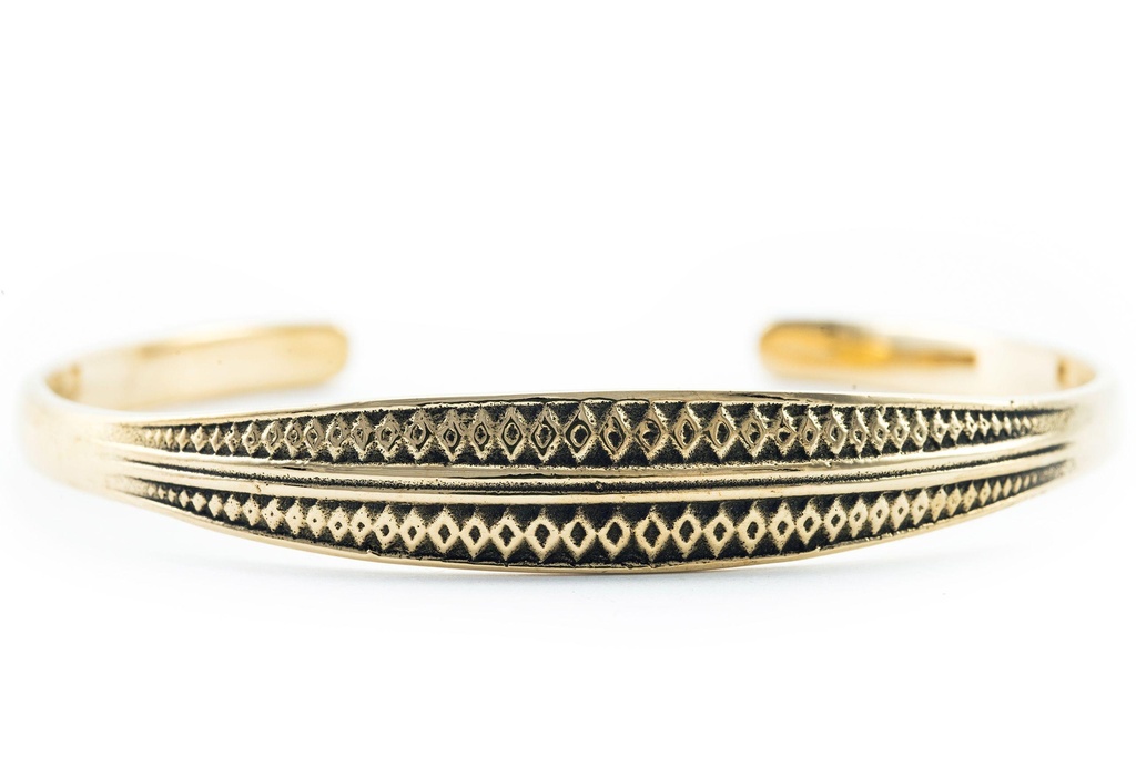 [armb2] Wikinger Armreif KYLAN aus Bronze im Terslev Stil – Replik Ø 6,2 cm