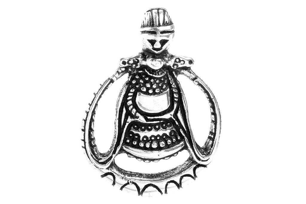 Anhänger FREYA aus Silber – Wikinger Göttinnen Amulett 3,1 cm