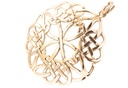 Schmuck Anhänger Syanna Ø 5,3 cm – Bronze – Großes keltisches Amulett mit Knotenmuster für Schutz & Harmonie