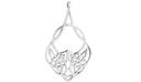 Irischer Schmuck-Anhänger AWEN – Keltischer Liebesknoten aus Silber 925 (4 cm)