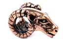 Wikinger Haar- & Bartperle MERLIN aus Bronze – 13 mm Widderkopf Schmuck für Dreads & Zöpfe