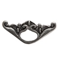 Befestigungsöse silberfarben – Mittelalterlicher Beschlag für Gürtel, Taschen & Lederarbeiten (44 mm)