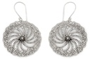 Ohrhänger Sól Wikinger Sonne aus Silber 925 – Nordischer Sonnen-Schmuck 2,8 cm Ø