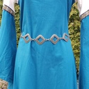 Kettengürtel Bastion messingfarben Gliedergürtel Accessoire für Larp, Mittelalter und Alltag