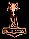 Schmuck Anhänger Ram – Widderhammer Mjölnir 3,3 cm – Bronze – Nordisches Schutzamulett