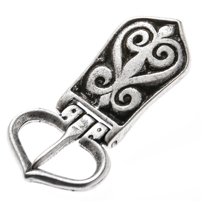 mittelalterliche Schließe, Magyar, 2,5cm silberfarben