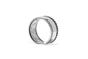 Ohrklemme Wiki mit Flechtrand aus 925 Silber – Wikinger Ohrschmuck 4 mm