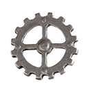 Wheel, silberfarbener Beschlag