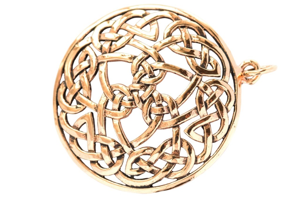 Schmuck Anhänger Waldrina Ø 3,9 cm – Bronze – Keltisches Amulett für Schutz & Verbundenheit