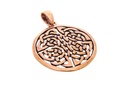 Schmuck Anhänger Aventur Ø 2,8 cm – Bronze – Keltisches Amulett der vier Elemente für Harmonie & Schutz