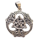 Keltischer Anhänger ALIX aus Bronze – Kraftvolles Triad-Amulett mit spiritueller Bedeutung (3,2 cm)